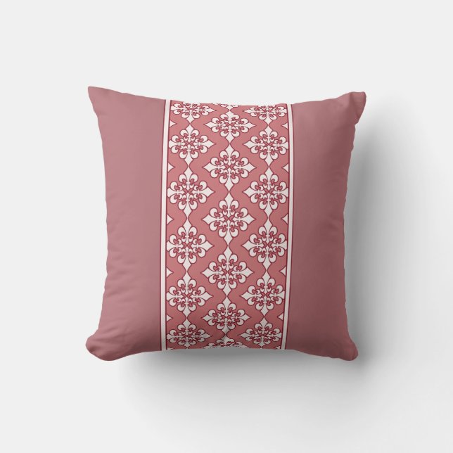Gorgeous Pink with Fleur de Lis Pillow (Front)