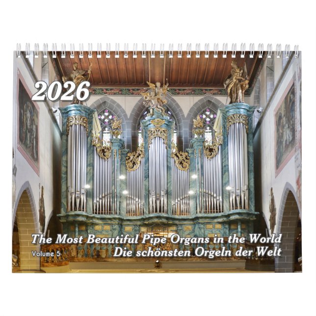 Gorgeous Pipe Organs 2026 – The Organ Calendar (Cover)
