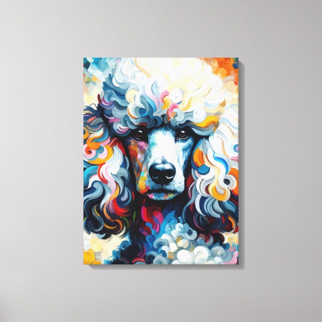 Gorgeous Poodle Canvas Print (Front)