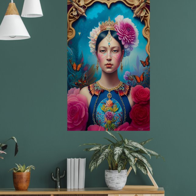 Gorgeous princess portrait poster (Living Room 1)