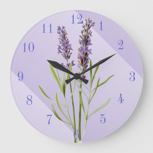 Gorgeous Purple and Lavender Large Clock