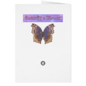 Gorgeous Purple Butterfly Cards (Back)