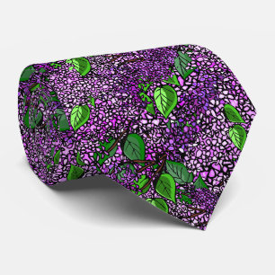 Gorgeous Purple Lilac New Hampshire State Flower Neck Tie