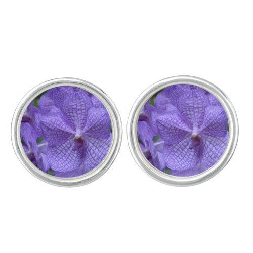 Gorgeous Purple Orchid Cufflinks