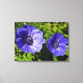 Gorgeous Purple Poppy Floral Wrapped Canvas Prints by SharonaCreations at Zazzle