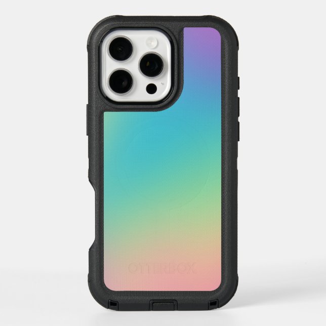 Gorgeous Rainbow Gradient Otterbox iPhone Case (Back)