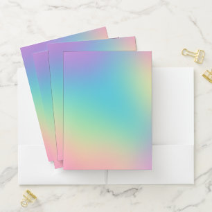 Gorgeous Rainbow Gradient Pocket Folder