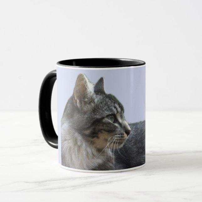 Gorgeous Reclining Cat Mug (Front Left)