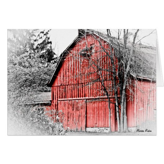 Gorgeous Red Barn Cards (Front Horizontal)