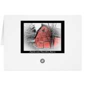 Gorgeous Red Barn Cards (Back Horizontal)