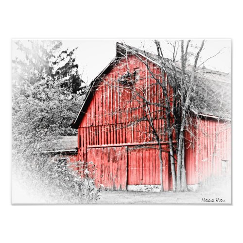 Gorgeous Red Barn Photo Print