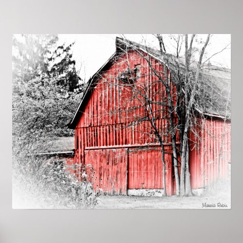 Gorgeous Red Barn Poster