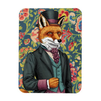 Gorgeous Red Fox in a Suit Magnet