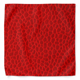 Gorgeous Red Leather Texture Bandana