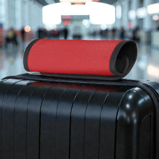 Gorgeous Red Leather Texture Luggage Handle Wrap