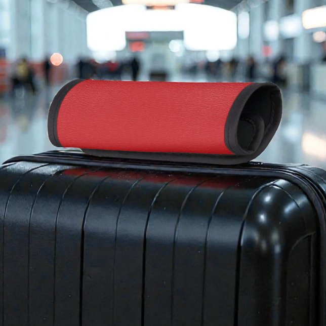 Gorgeous Red Leather Texture Luggage Handle Wrap (Creator Uploaded)
