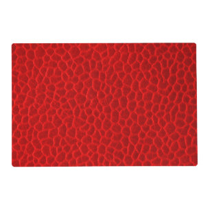 Gorgeous Red Leather Texture Placemat