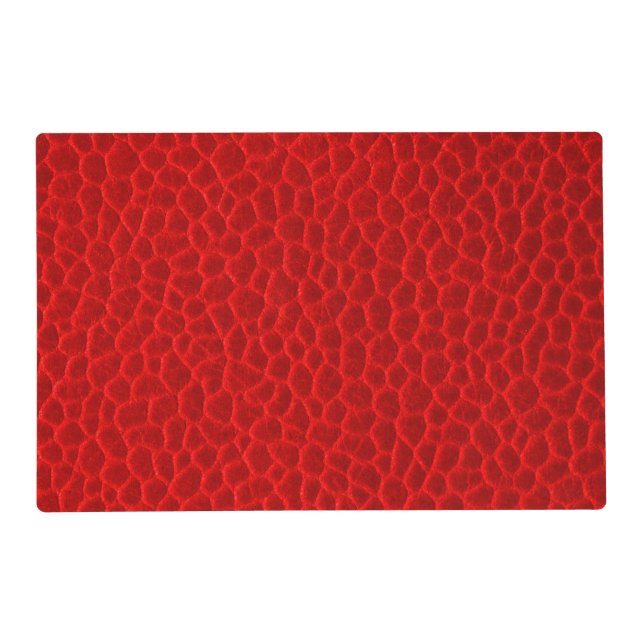 Gorgeous Red Leather Texture Placemat (Front)