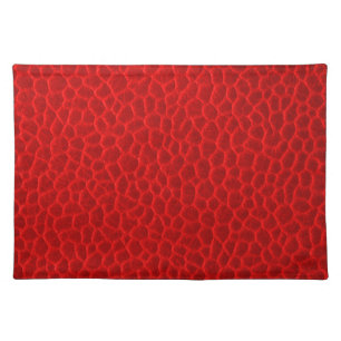 Gorgeous Red Leather Texture Placemat