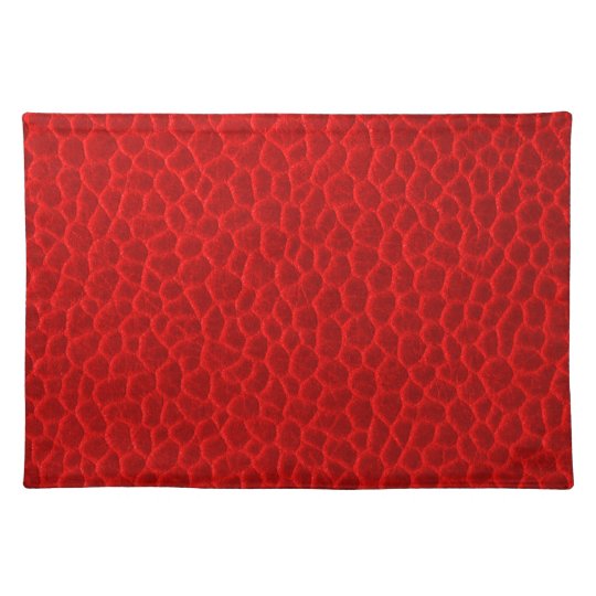 Red Leather Texture Placemat