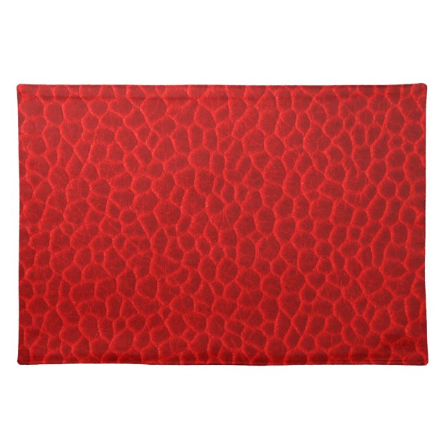 Gorgeous Red Leather Texture Placemat (Front)