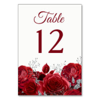 Gorgeous Red Roses & Silver Wedding or Quinceanera