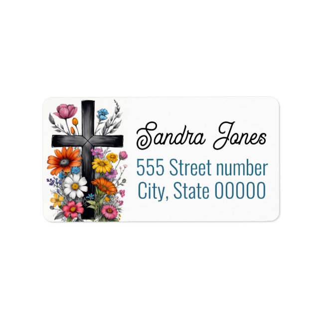 Gorgeous religious address labels (Front)