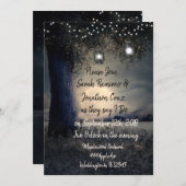 Gorgeous Romantic Lantern Lit Tree Wedding Invitation (Front/Back)