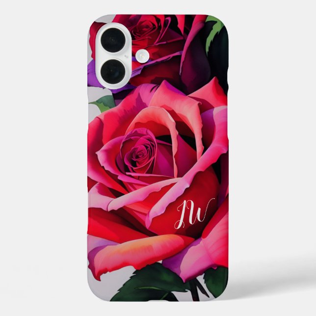 Gorgeous roses and custom text Case-Mate iPhone case (Back)