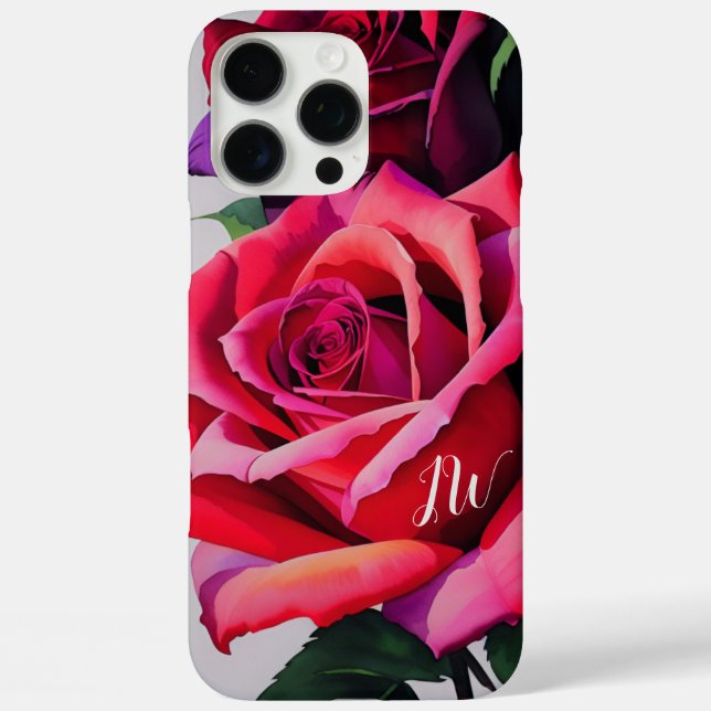 Gorgeous roses and custom text Case-Mate iPhone case (Back)