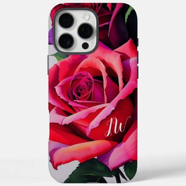 Gorgeous roses and custom text Case-Mate iPhone case (Back)