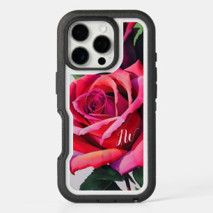 Gorgeous roses and custom text iPhone 16 pro case