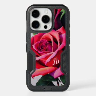 Gorgeous roses and custom text iPhone 16 pro case