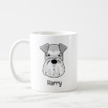 Gorgeous Schnauzer Dog Coffee Mug<br><div class="desc">Personailze this gorgeous Schnauzer dog coffee mug with the dog's name for a totally unique and super cute mug. Take it to the office as a reminder of your furry friend at home or enjoy your morning coffee in it with your Schnauzer at your feet. It's sure to make you...</div>