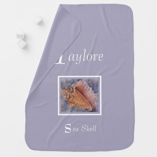 Gorgeous Sea Shell Baby Blanket (In Situ)