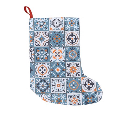 Gorgeous seamless pattern in a fashionable color p small christmas stocking