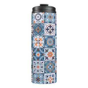 Gorgeous seamless pattern in a fashionable color p thermal tumbler