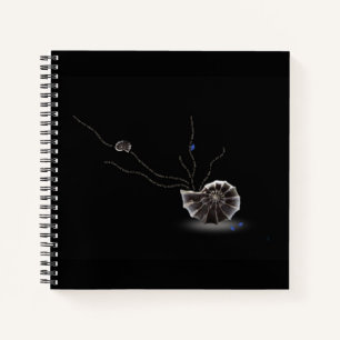 Gorgeous Seashell Poem about Loss Memorial poetry Notebook