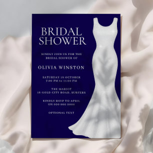 Gorgeous Shimmer Dress Bridal Shower Invitation