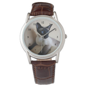 Gorgeous Siamese Cat Face Watch