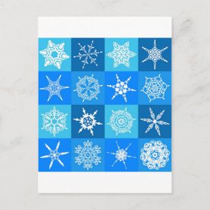 GORGEOUS SNOWFLAKES POSTCARD