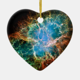 Gorgeous Space Photo of the Crab Nebula Ceramic Ornament