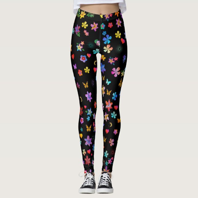Gorgeous Spring Yoga Leggings (Front)