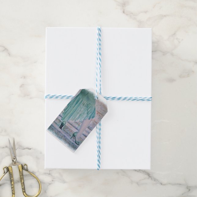 GORGEOUS STAIRCASE POSE GIFT TAGS (With Twine)