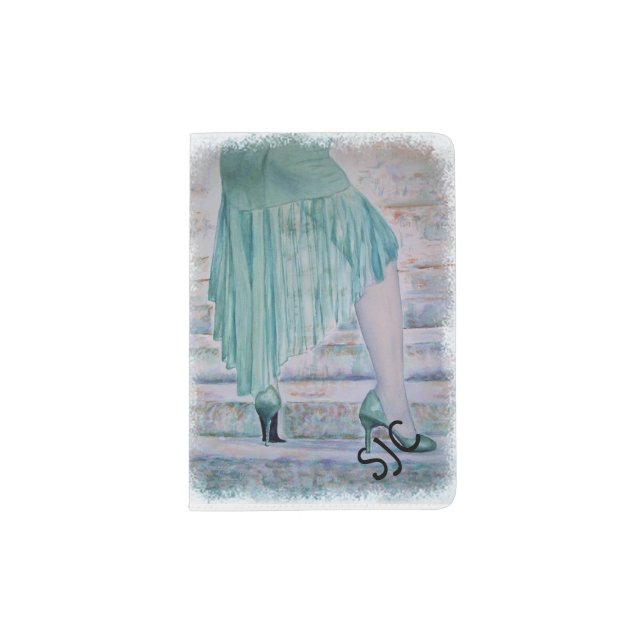 GORGEOUS STAIRCASE POSE PASSPORT HOLDER (Front)