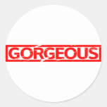 Gorgeous Stamp Classic Round Sticker