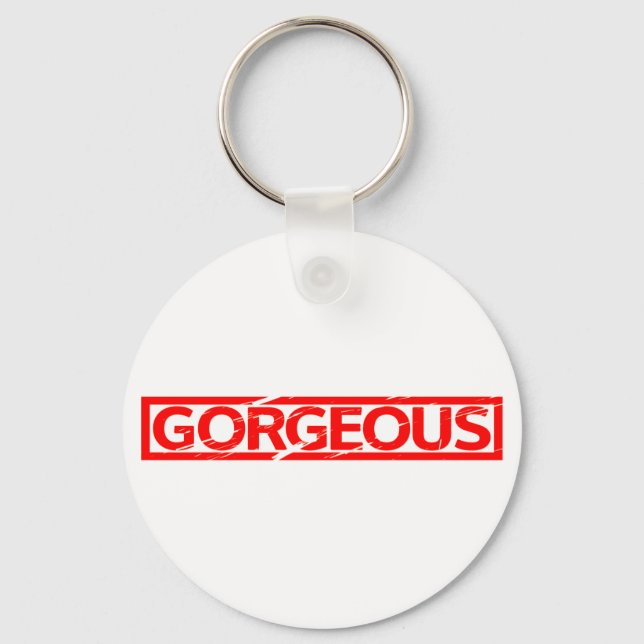 Gorgeous Stamp Keychain (Front)