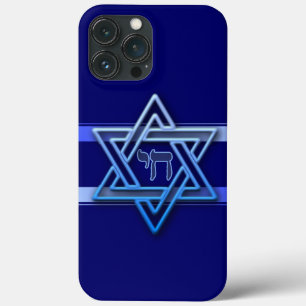 Gorgeous Star of David & Chai Case-Mate iPhone Cas iPhone 13 Pro Max Case