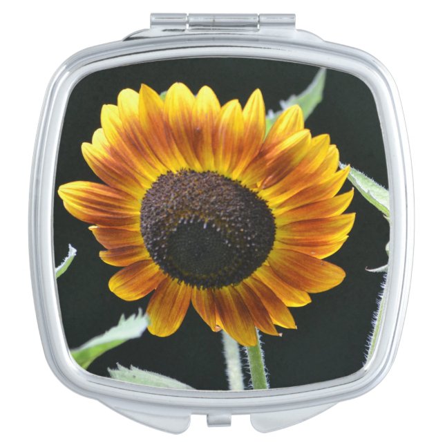Gorgeous Sunflower Compact Mirror (Front)
