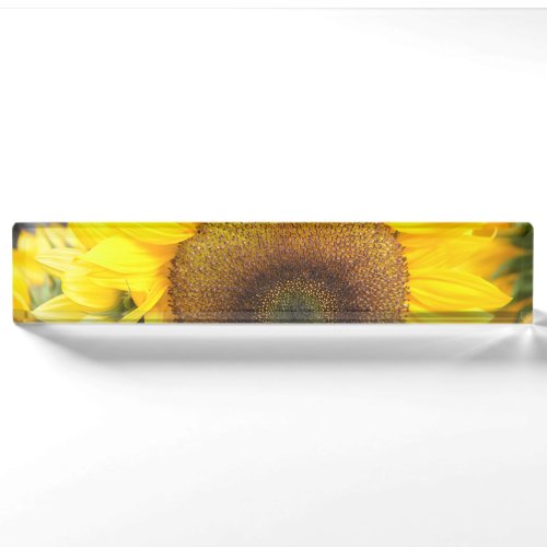 Gorgeous Sunflower Desk Name Plate